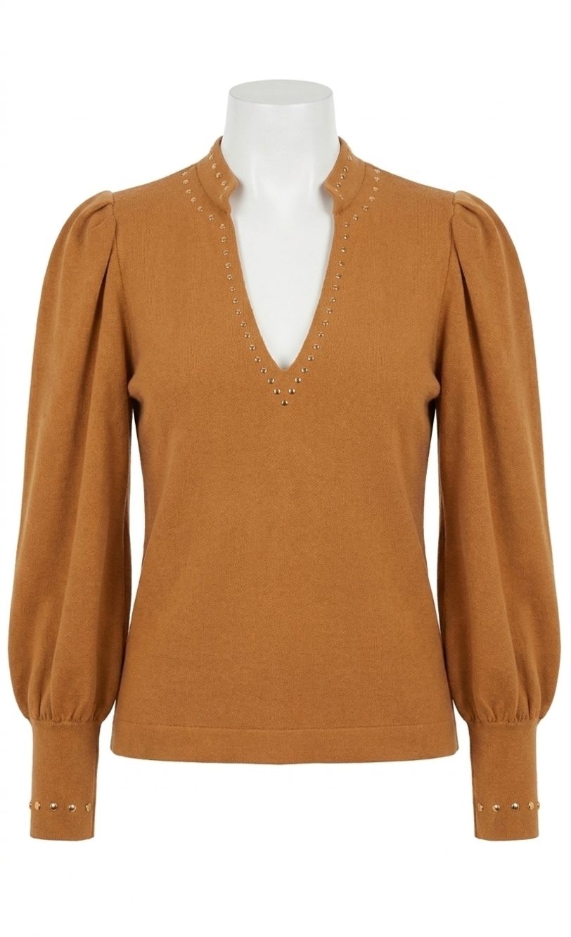 NEW EMILY MCCARTHY hampton top in brown sugar
